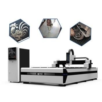 Μηχανή κοπής με λέιζερ ινών μετάλλου 1500W CNC με συνεχή λειτουργία κύματος